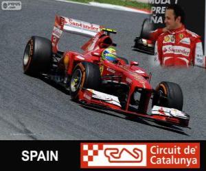 пазл Фелипе Масса - Ferrari - 2013 Гран-при Испании, третий классифицированы
